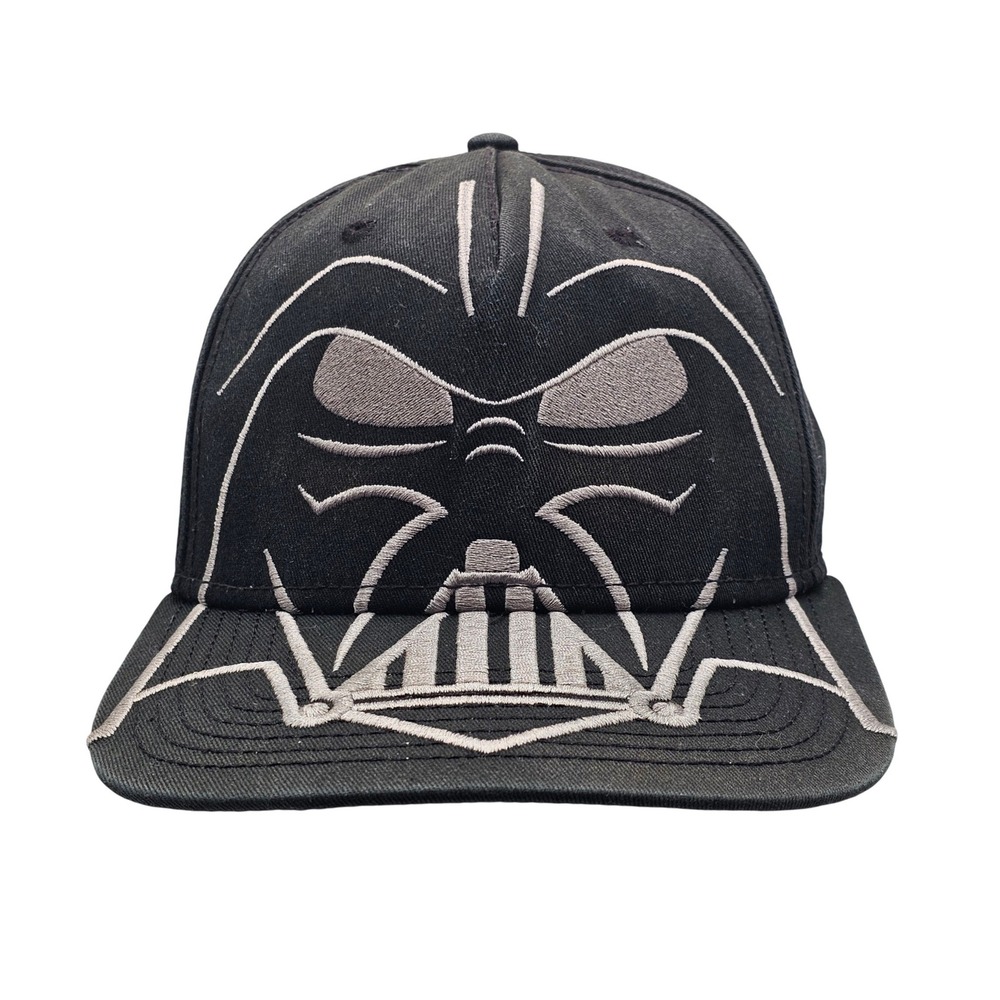 Star Wars Darth Vader Black Flat Brim Snapback Hat Cap Lucasfilm OSFA